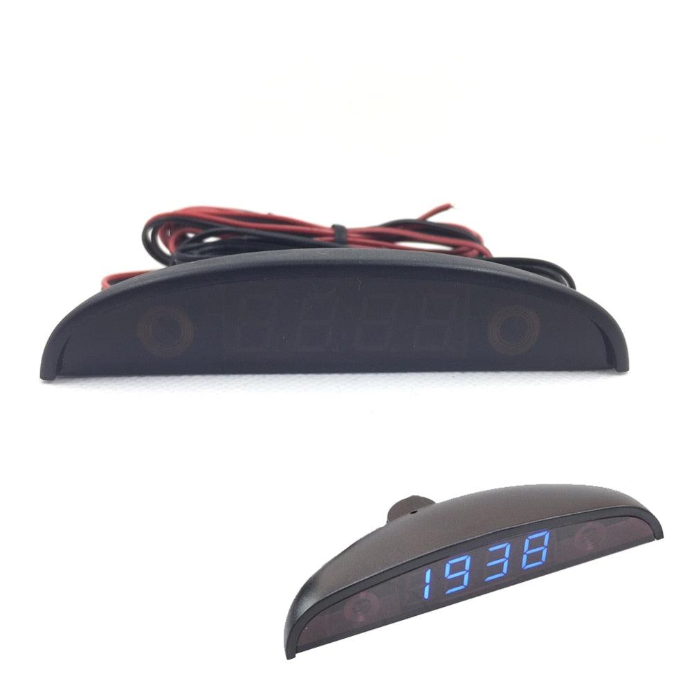 3-in-1 Car Clock & Voltmeter