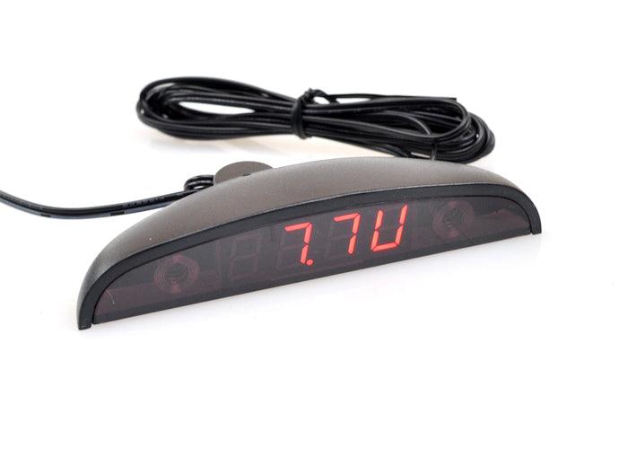 3-in-1 Car Clock & Voltmeter