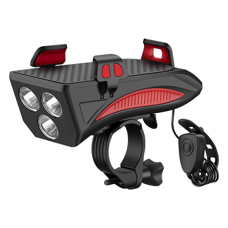 Bike Phone Mount with Flashlight & Power Bank