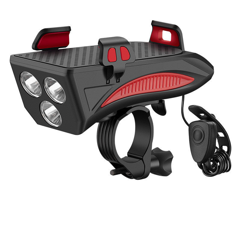 Bike Phone Mount with Flashlight & Power Bank
