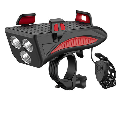 Bike Phone Mount with Flashlight & Power Bank