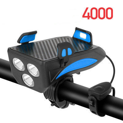 Bike Phone Mount with Flashlight & Power Bank