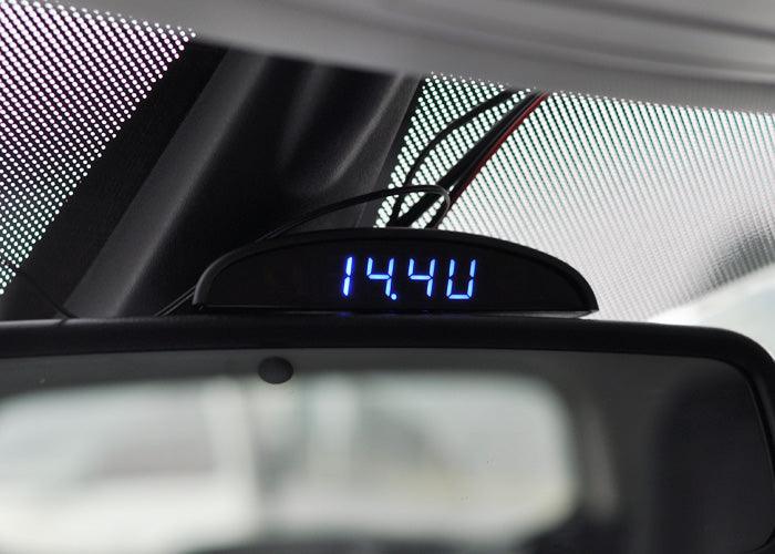 3-in-1 Car Clock & Voltmeter