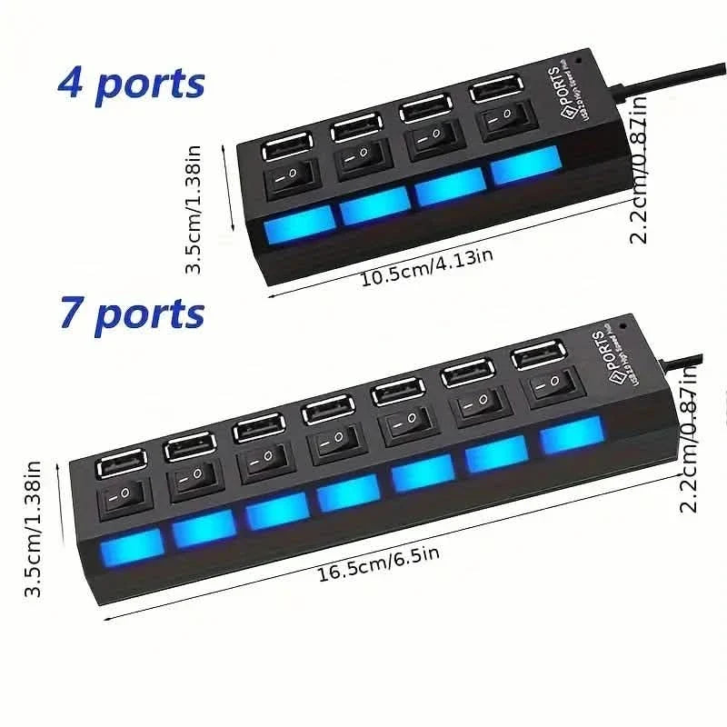USB 2.0 Hub with Power Switches